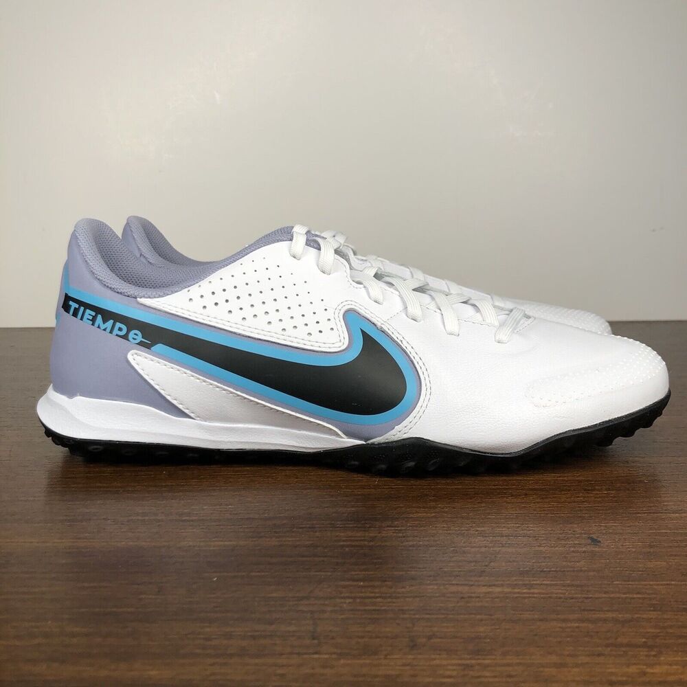 Nike Tiempo Legend 9 Academy TF Turf White Soccer Shoes Mens 8.5